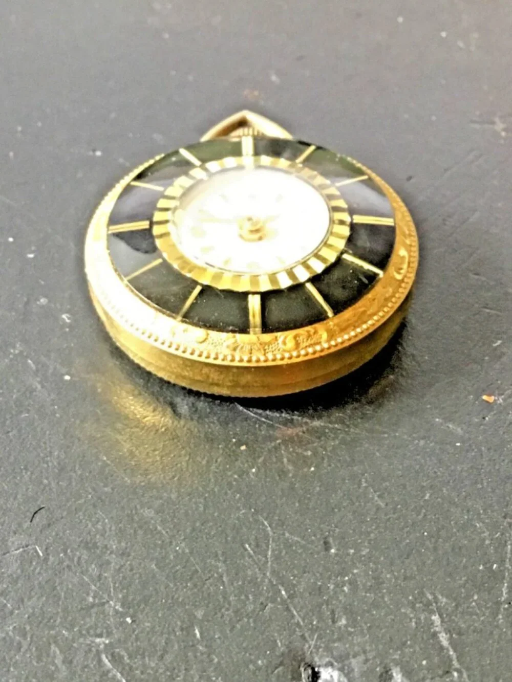 Vintage Lucerne Swiss Pendant Pocket Watch – 33.9 mm – Non‑Running – For Parts/R